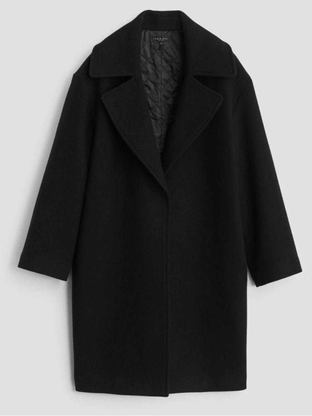 Rag and Bone black wool blend coat jacket